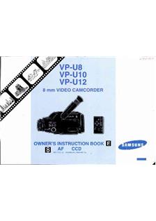 Samsung VP U 10 manual. Camera Instructions.